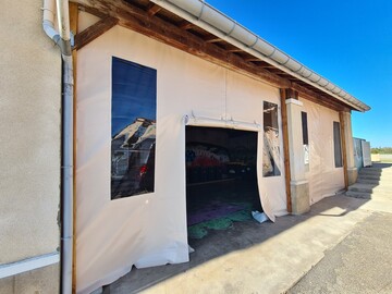 fermeture hangar en bache