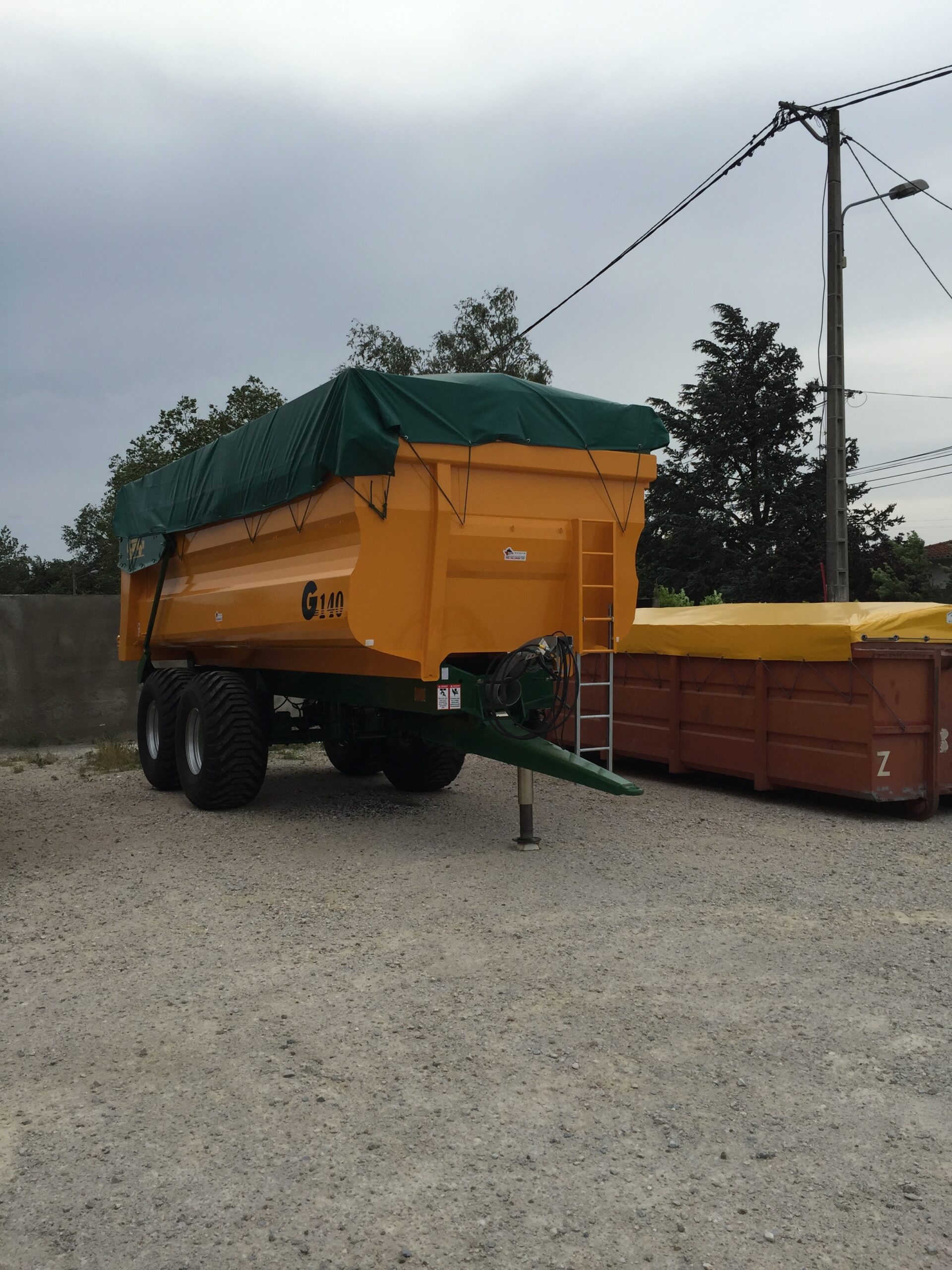 bâche de benne agricole